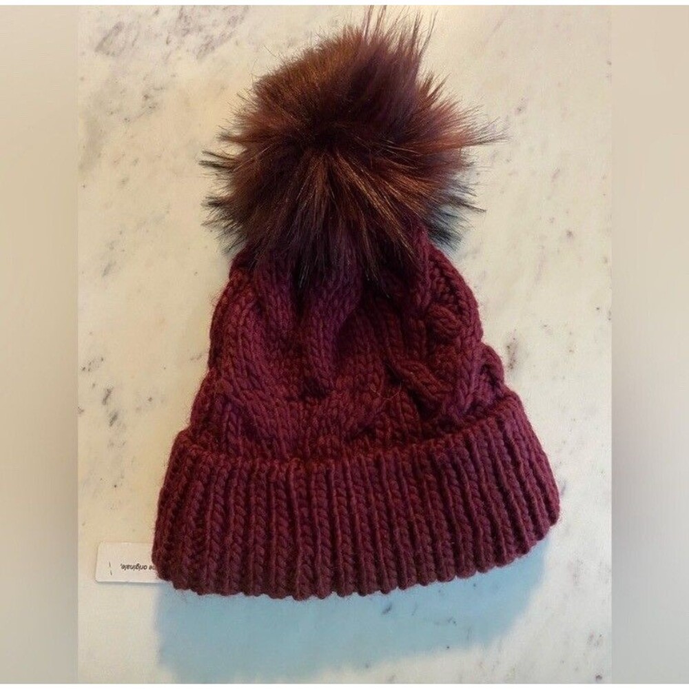 Cozy Up Head Band Lining Pom Beanie